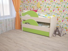 Кровать детская Радуга 1600 Млечный дуб/Венге в Дивногорске - divnogorsk.katalogmebeli.com | фото 8