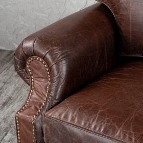 Кресло кожаное Лофт Аристократ (ширина 1100 мм) в Дивногорске - divnogorsk.katalogmebeli.com | фото 5