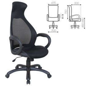 Кресло офисное BRABIX Genesis EX-517 (черное) в Дивногорске - divnogorsk.katalogmebeli.com | фото 1