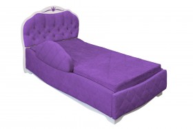 Кровать 190 Гармония Lux 32 Фиолетовый (мягкий бортик) в Дивногорске - divnogorsk.katalogmebeli.com | фото
