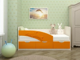 Кровать детская 1,6м Дельфин (Розовый металлик) в Дивногорске - divnogorsk.katalogmebeli.com | фото 4