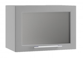 Лофт ВПГС 500 шкаф верхний горизонтальный со стеклом высокий (Дуб бурый/корпус Серый) в Дивногорске - divnogorsk.katalogmebeli.com | фото
