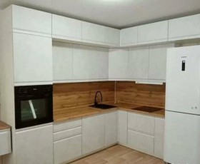 Модульная кухня Бруклин 2.4 x 2 м (Бетон белый) в Дивногорске - divnogorsk.katalogmebeli.com | фото 15