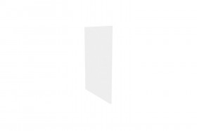 Герда ЛД.272930.000 Фасад панель окончание острова (Белый глянец) в Дивногорске - divnogorsk.katalogmebeli.com | фото