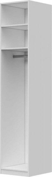Шкаф ШР-1 зеркало, левый, Вива (Белый/Белый глянец/Платина) в Дивногорске - divnogorsk.katalogmebeli.com | фото 3